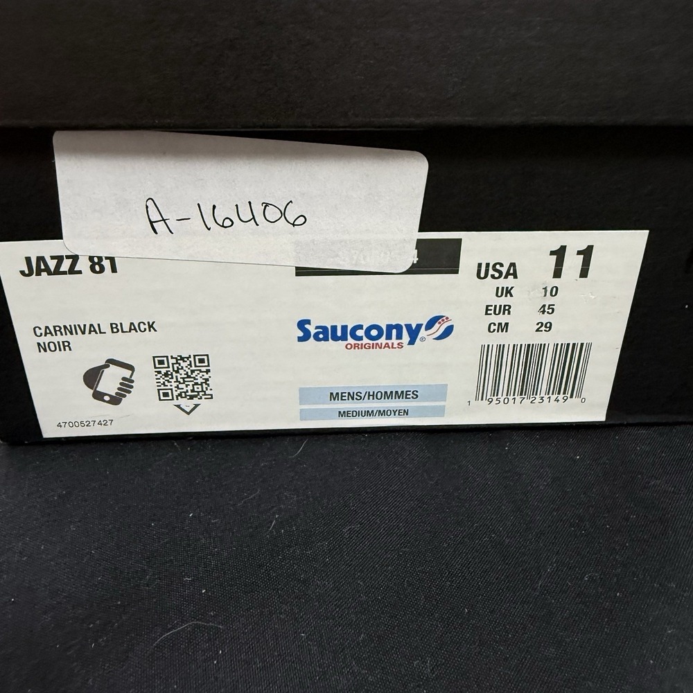 Size 11 Saucony Jazz 81 Men's Black Sneakers Collab Hommewrk Trinidad James - Picture 10 of 10